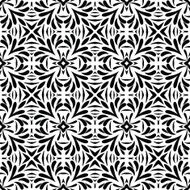 Seamless circle vintage flower pattern background N14