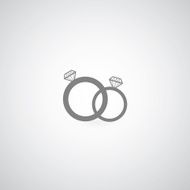 couple diamond engagement ring