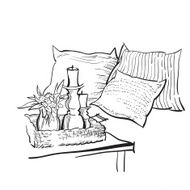 Cozy interior sketch N3