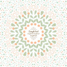 Pattern with vegetative elements in vector N7