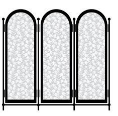 folding screen isolated on white background N2