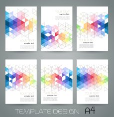 Vector abstract geometric banner with triangle N5