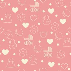 Seamless girly background