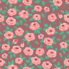 Seamless pattern of roses N10
