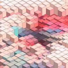 abstract colorful 3D technology check pattern background N3