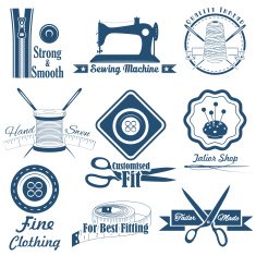 Vintage style sewing and tailor label