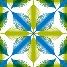 Seamless geometric vintage background floral lined pattern