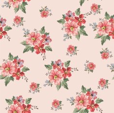 Seamless Vintage Flower Pattern N43