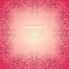 Floral yellow abstract background N2