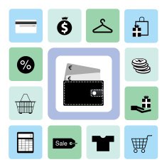 icons shopping set