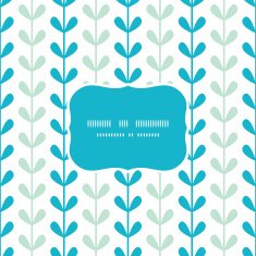 Abstract vines leaves seamless frame pattern background