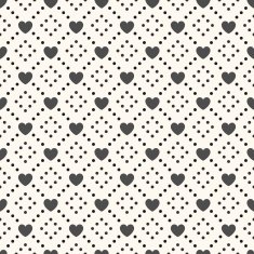 Seamless geometric pattern with hearts Vector illustration N5