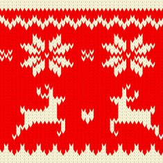 Norwegian seamless knitted pattern