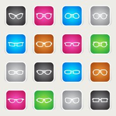 Multicolor Icons - Glasses