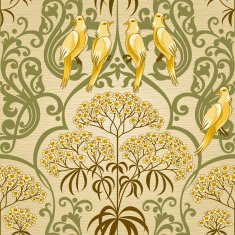 Traditional floral pattern in retro style N11