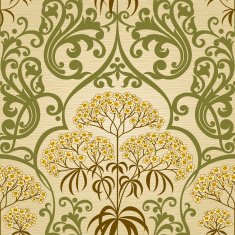 Traditional floral pattern in retro style N12