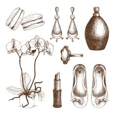 Vintage beauty and fashion illustration N2