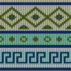 Seamless knitted background Geometrical ornament N3