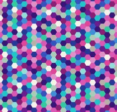 seamless hexagonal dots pattern