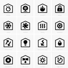 Smart home icons