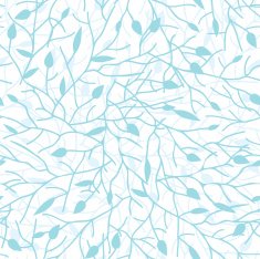 Blue Tree Branches Seamless Pattern Background