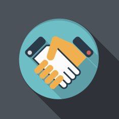 flat icon handshake