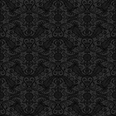 Black Seamless Lace Pattern N2