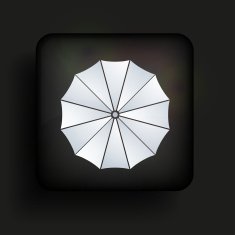 Vector square icon on black background Eps10 N6