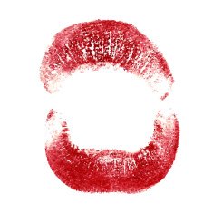 Woman lips on white background Lipstick kiss N10