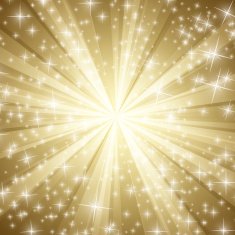 Radiation background Gold Glitter