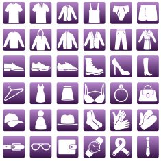 Vector Set of Wear Icons N10