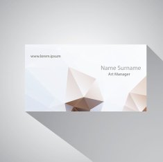 Calling card of art manager N8