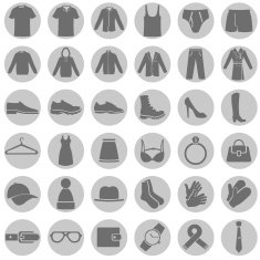 Vector Set of Wear Icons N11