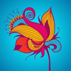 Ornamental round lace pattern is like mandala N49