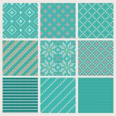 Set of seamless knitting patterns N2