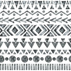 Ethnic watercolor seamless pattern N2