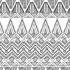 Ethnic ornamental textile seamless pattern N45