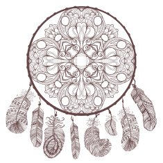 Abstract decorative dream catcher