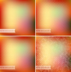 Retro colorful backgrounds collection N4