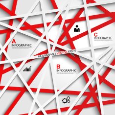 abstract 3d paper infographics N6