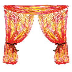 Art theater curtain Sketch N2