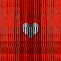 Knitted heart N4