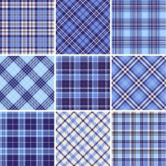 Set of seamless tartan patterns N11