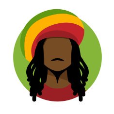 rastafarian man N3