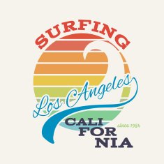 California surf illustration vectors t-shirt graphics N4