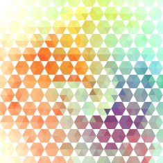 Retro pattern of geometric shapes N57
