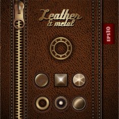 Leather and metal