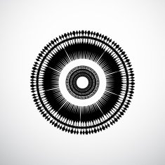 abstract black circle pattern for design N2