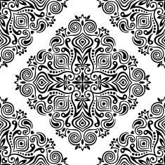 Seamless background with abstract ethnic pattern N16