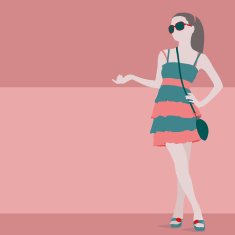 Shopping girl N122